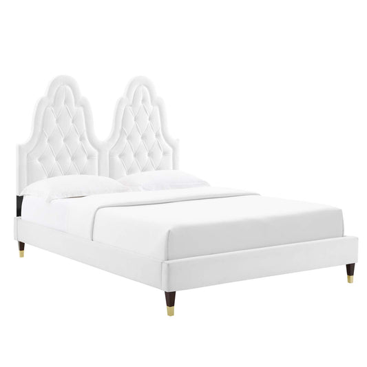 Modway Alexandria Tufted Performance Velvet Full Platform Bed | Beds | 