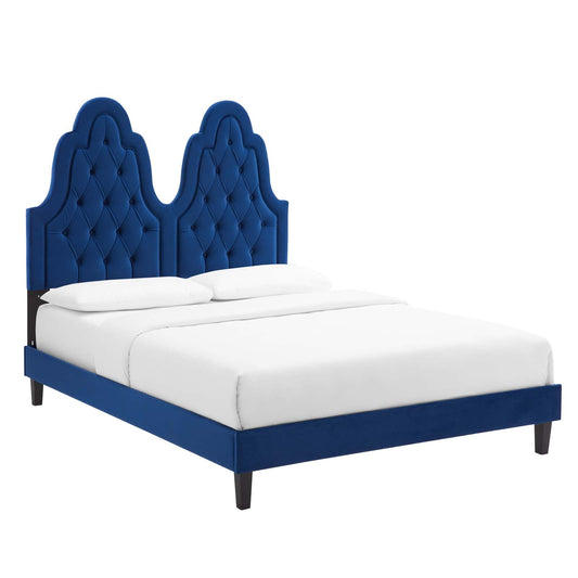 Modway Alexandria Tufted Performance Velvet Full Platform Bed | Beds | 