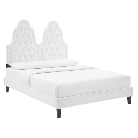 Modway Alexandria Tufted Performance Velvet Full Platform Bed | Beds | 