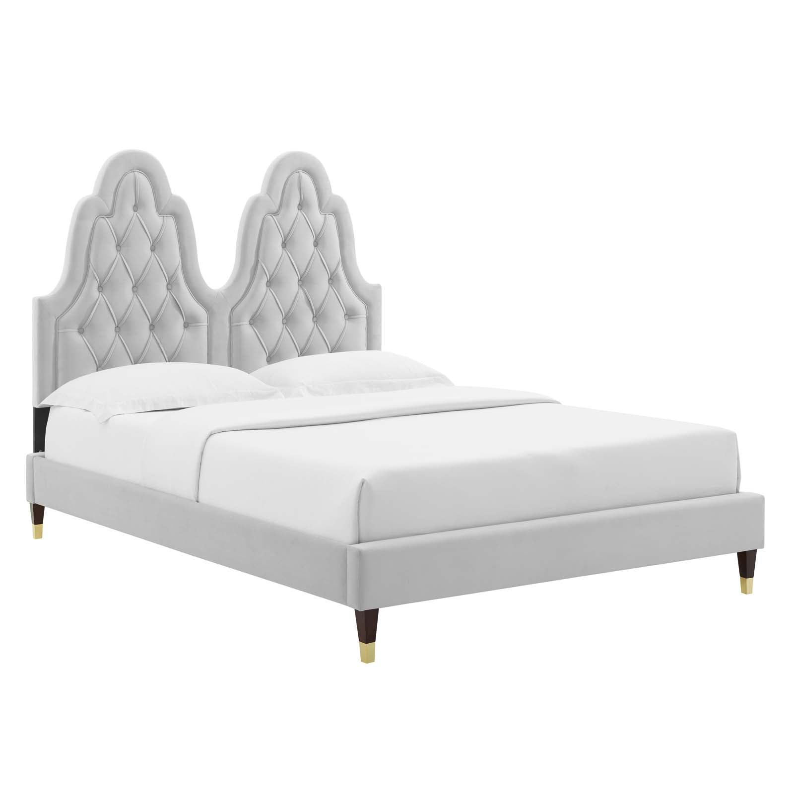 Modway Alexandria Tufted Performance Velvet King Platform Bed | Beds | 