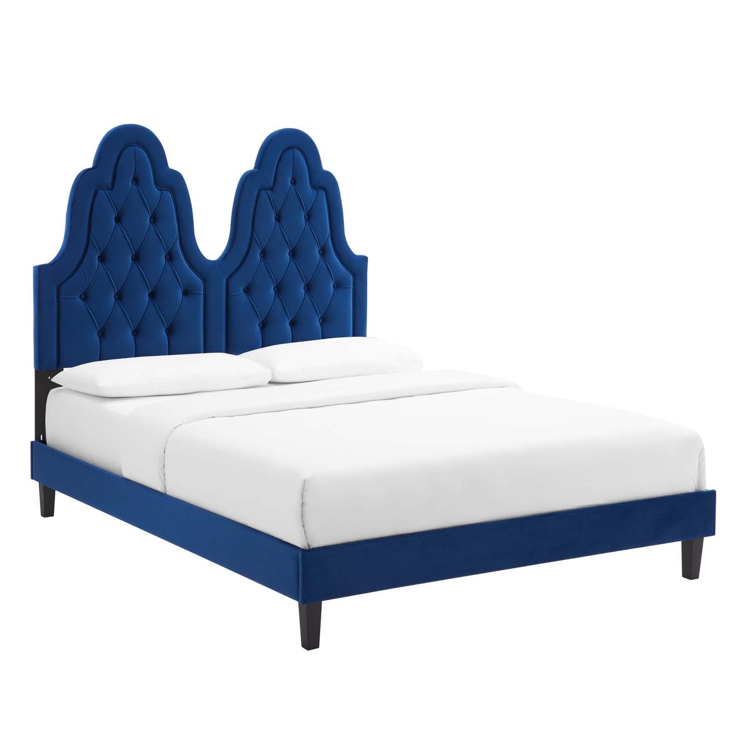 Modway Alexandria Tufted Performance Velvet King Platform Bed | Beds | 