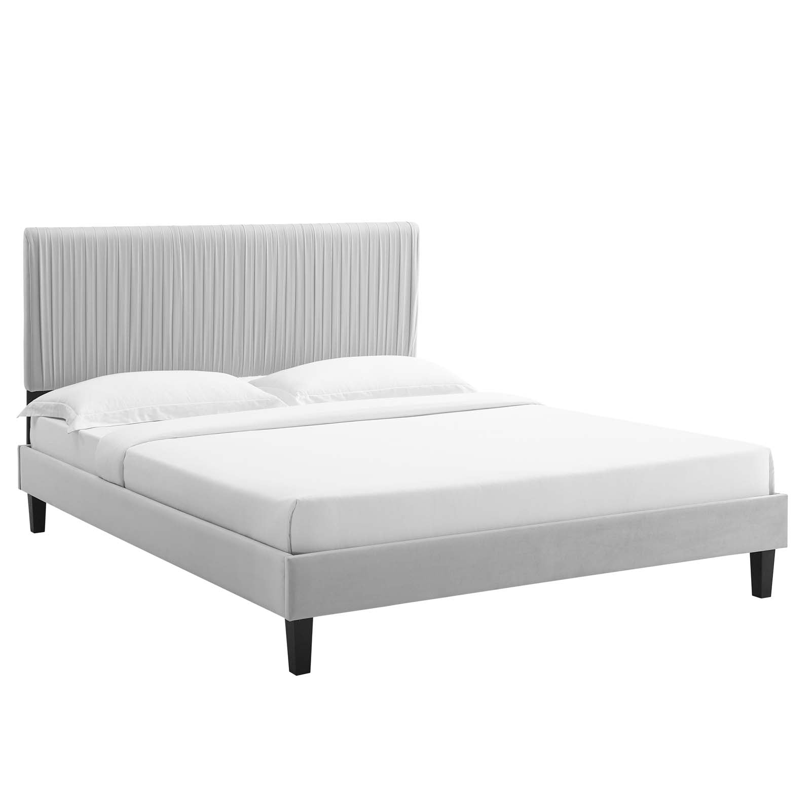 Modway Peyton Performance Velvet King Platform Bed | Beds | Modishstore-3