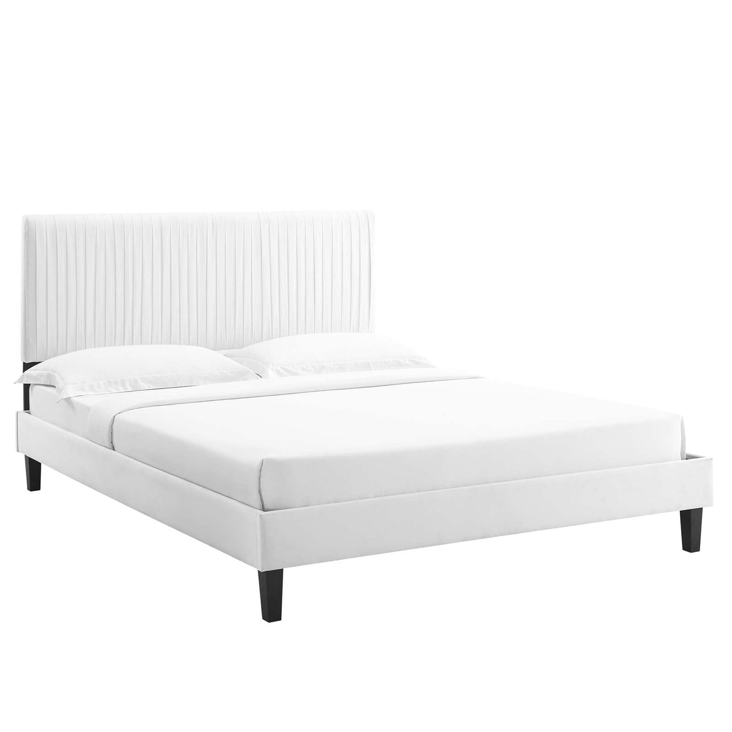 Modway Peyton Performance Velvet King Platform Bed | Beds | Modishstore-8