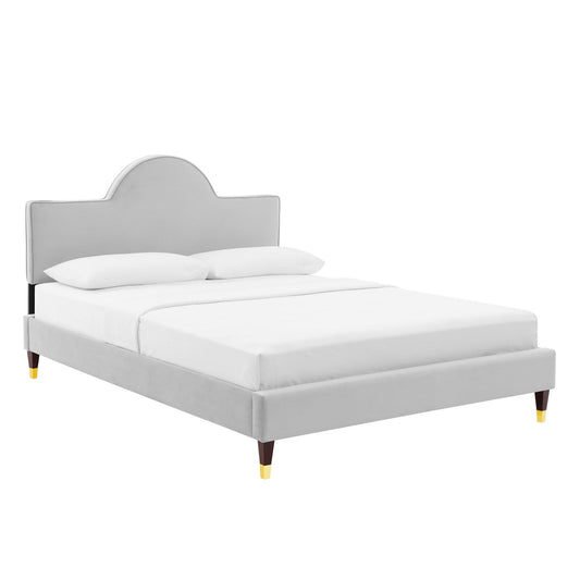 Aurora Performance Velvet King Bed By Modway | Beds | 