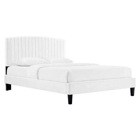 Alessi Performance Velvet King Platform Bed By Modway - MOD-7045-CHA | Beds |  Modishstore - 5