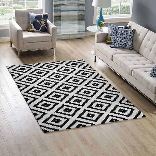 Modway Alika Abstract Diamond Trellis Area 5*8/8*10 Area Rug | Rugs