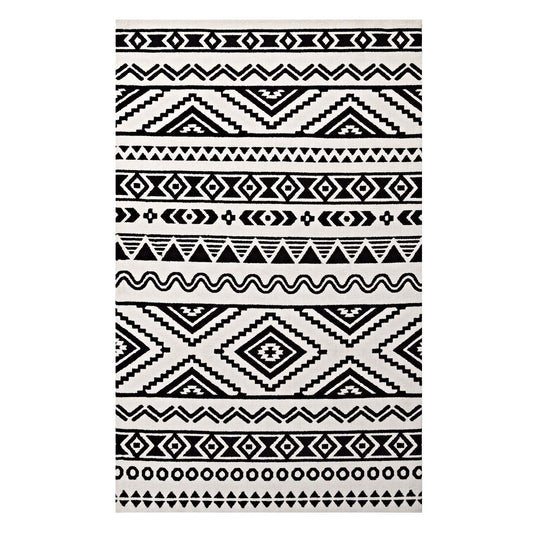 Modway Haku Geometric Moroccan Tribal 5x8 Area Rug | Rugs