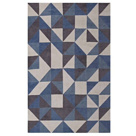 Modway Kahula Geometric Triangle Mosaic 8x10 Area Rug | Rugs | Modishstore-2