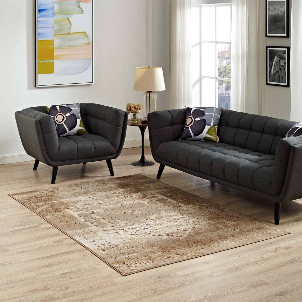 Modway Rosina Distressed Persian Vintage Medallion 8x10 Area Rug | Rugs | Modishstore