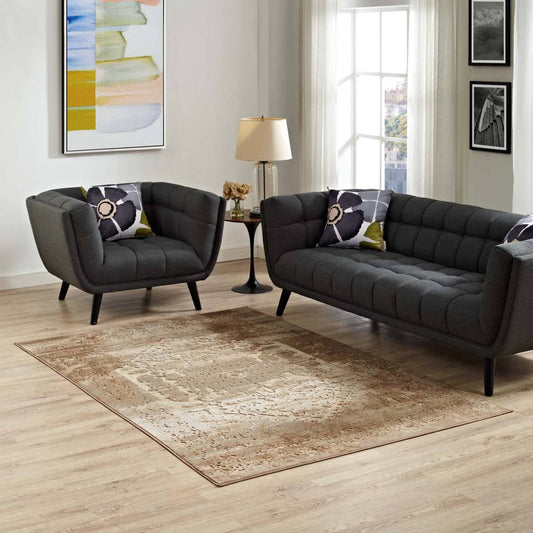 Modway Rosina Distressed Persian Vintage Medallion 8x10 Area Rug | Rugs | Modishstore