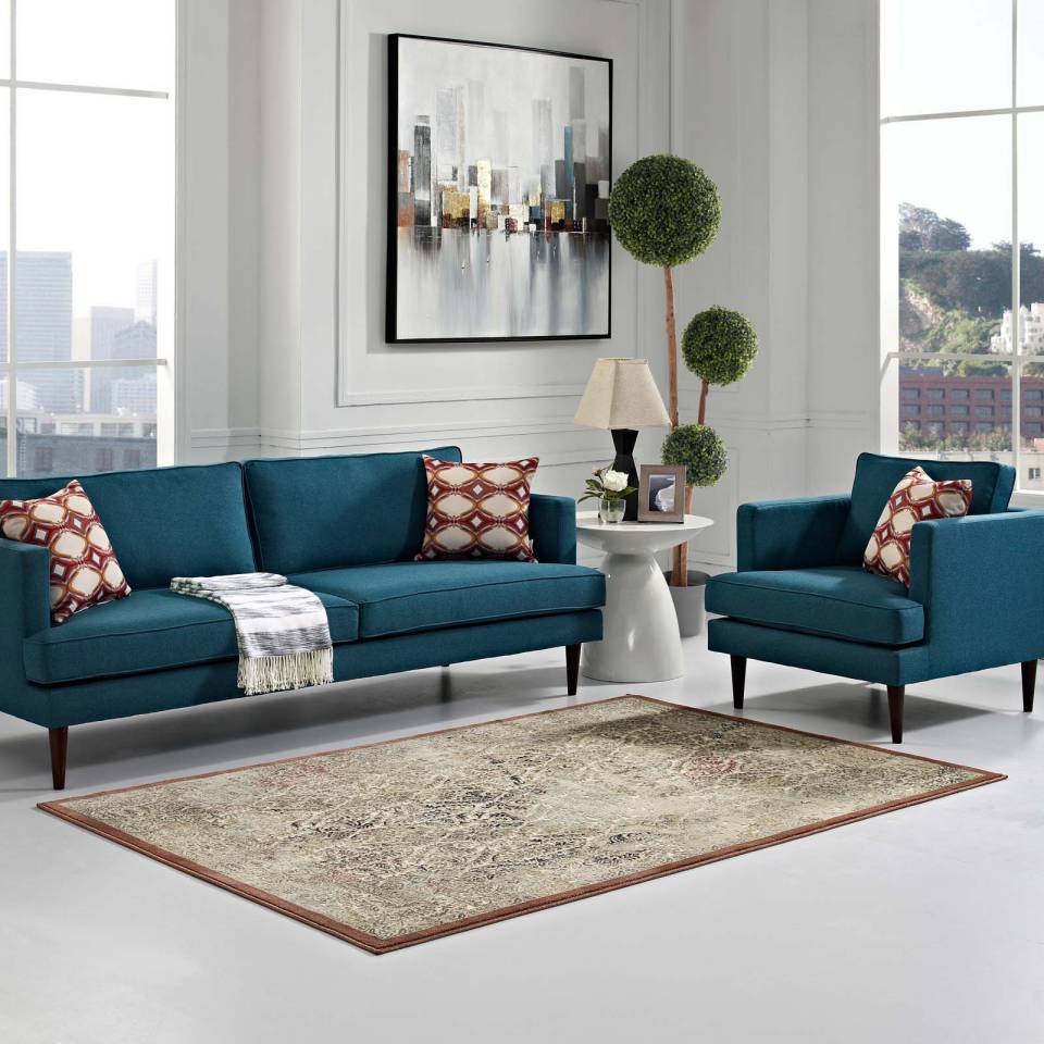 Modway Hester Ornate Turkish 8x10 Vintage Area Rug | Rugs