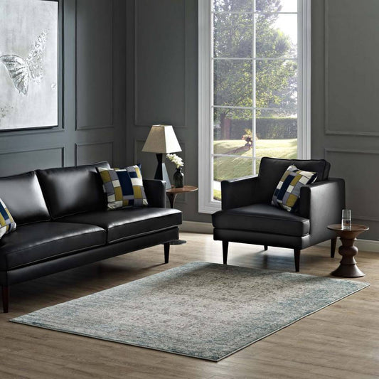 Modway Dilys Distressed Vintage Floral Lattice 8x10 Area Rug | Rugs