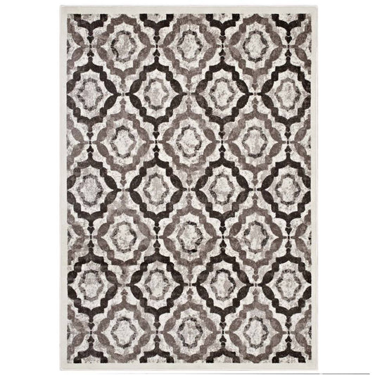 Modway Kalinda Rustic Vintage Moroccan Trellis 8x10 Area Rug | Rugs | Modishstore-2