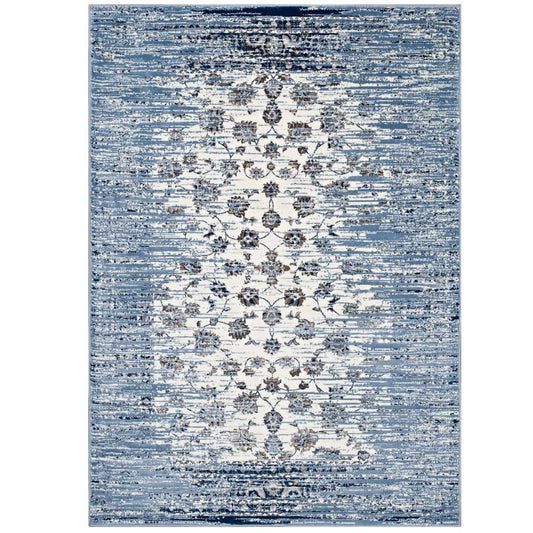 Modway Chiara Distressed Floral Lattice Contemporary 8x10 Area Rug | Rugs | 