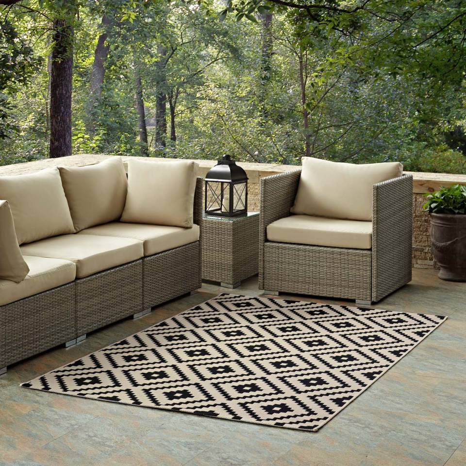 Modway Perplex  Geometric Diamond Trellis 8x10 Indoor and Outdoor Area Rug | Rugs | Modishstore