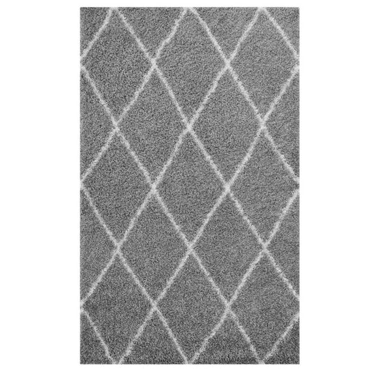 Modway Toryn Diamond Lattice 5x8 Shag Area Rug | Rugs | Modishstore-2