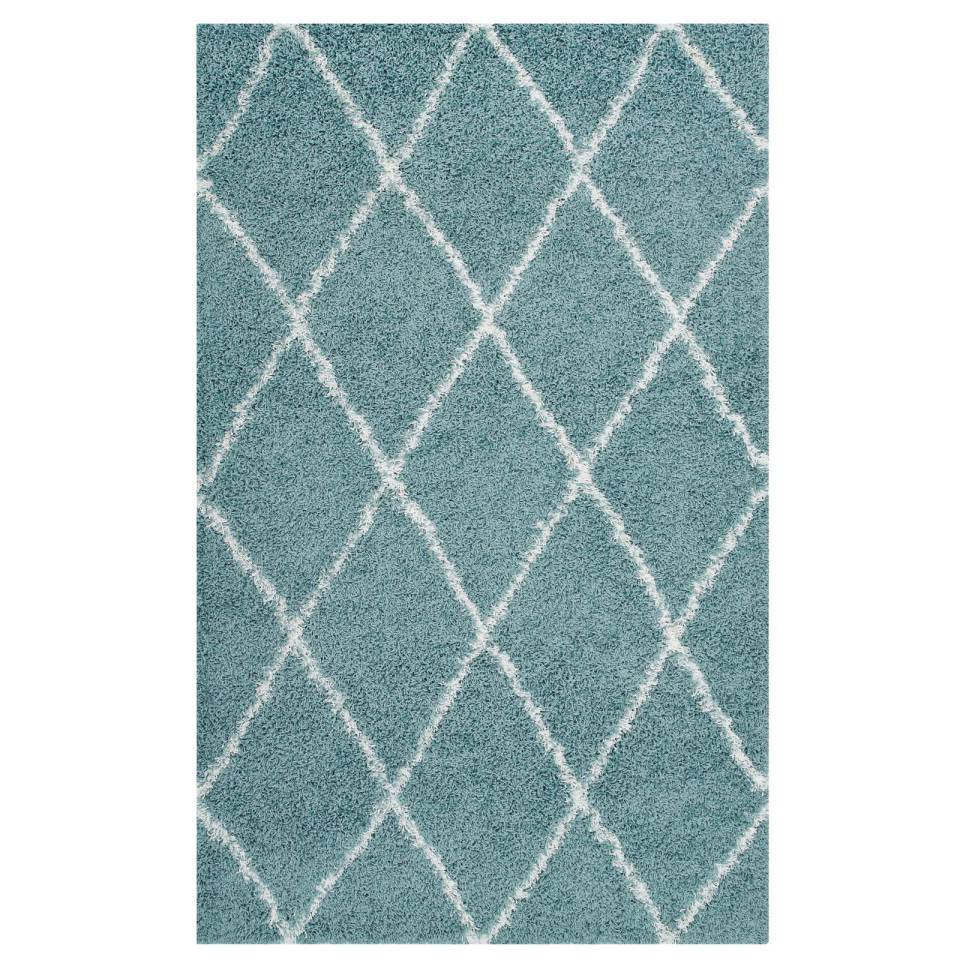 Modway Toryn Diamond Lattice 5x8 Shag Area Rug | Rugs | Modishstore-5