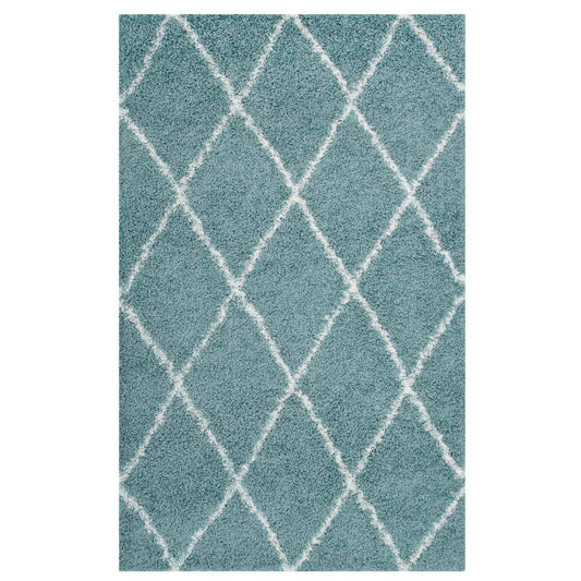 Modway Toryn Diamond Lattice 5x8 Shag Area Rug | Rugs | Modishstore-5