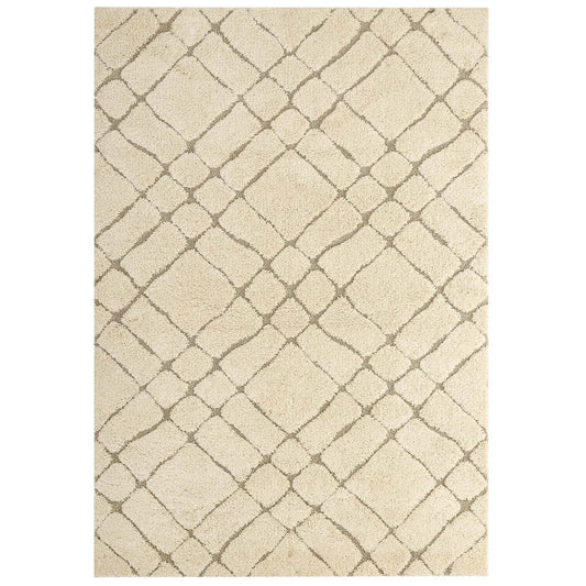 Modway Jubilant Verona Abstract Geometric 5x8 Shag Area Rug | Rugs | Modishstore