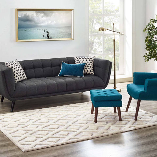 Modway Whimsical Morsel Abstract Diamond Lattice 5x8 Shag Area Rug | Rugs | Modishstore