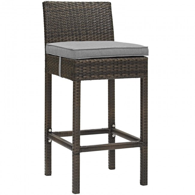 Modway Conduit Outdoor Patio Wicker Rattan Bar Stool | Bar Stools | 