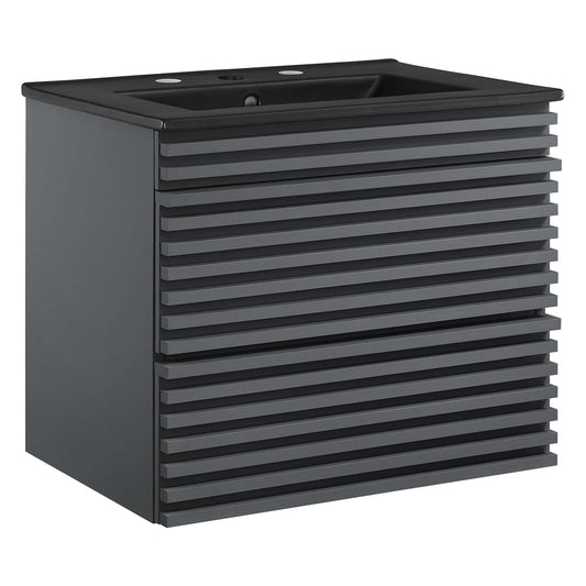 Modway Render 24" Wall-Mount Bathroom Vanity - EEI-5364 | Bathroom Accessories | Modishstore-1