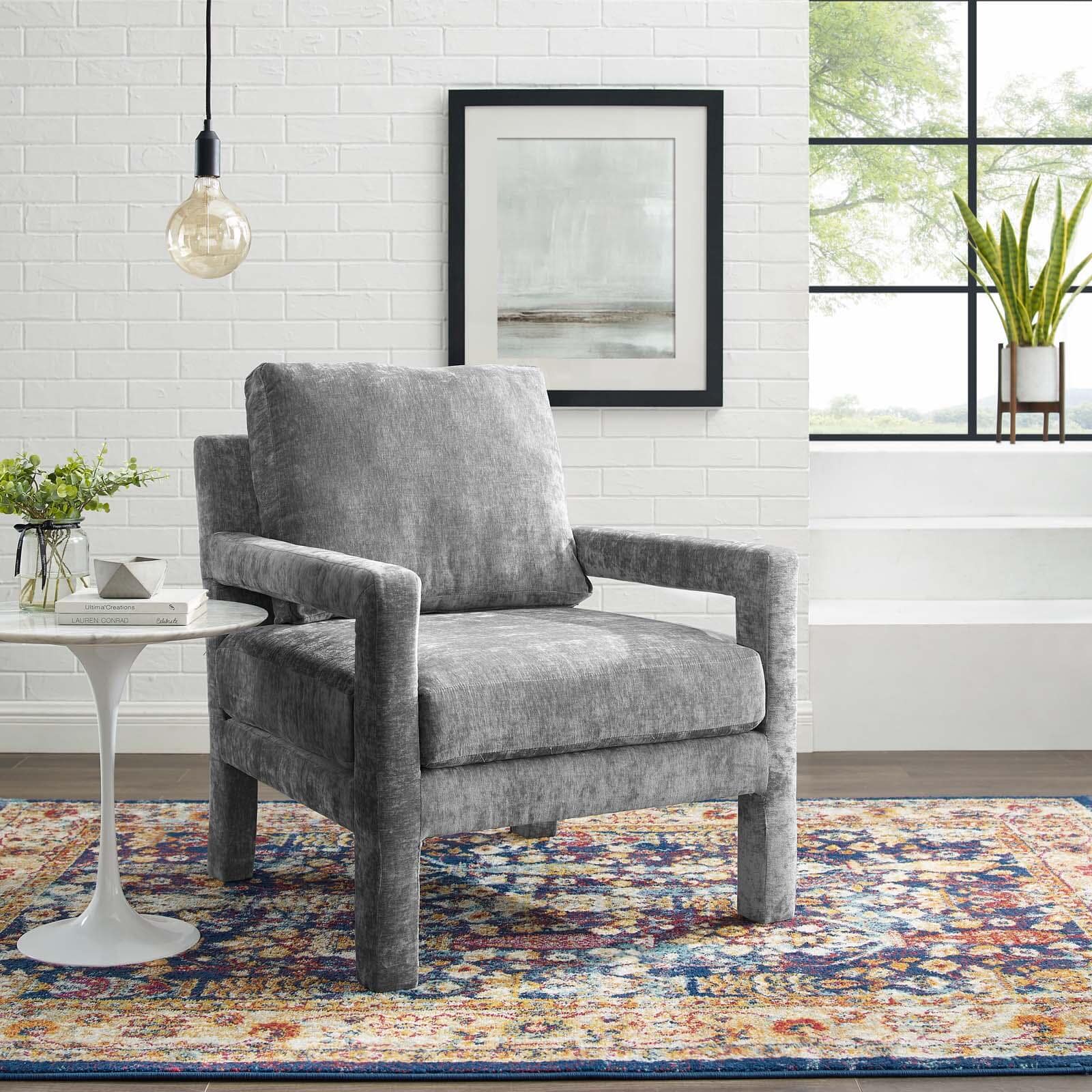 Modway Rehearse Performance Velvet Armchair | Armchairs | Modishstore