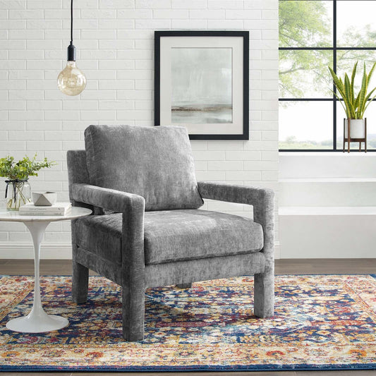 Modway Rehearse Performance Velvet Armchair | Armchairs | Modishstore