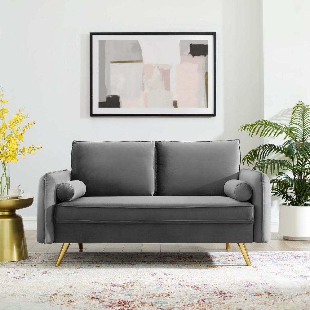 Modway Revive Performance Velvet Loveseat | Loveseats | Modishstore-3