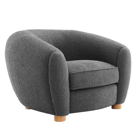 Abundant Boucle Upholstered Fabric Armchair By Modway | Armchairs